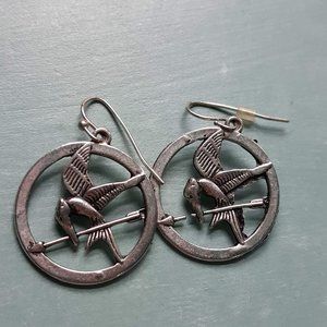 Mockingjay Pin Earrings